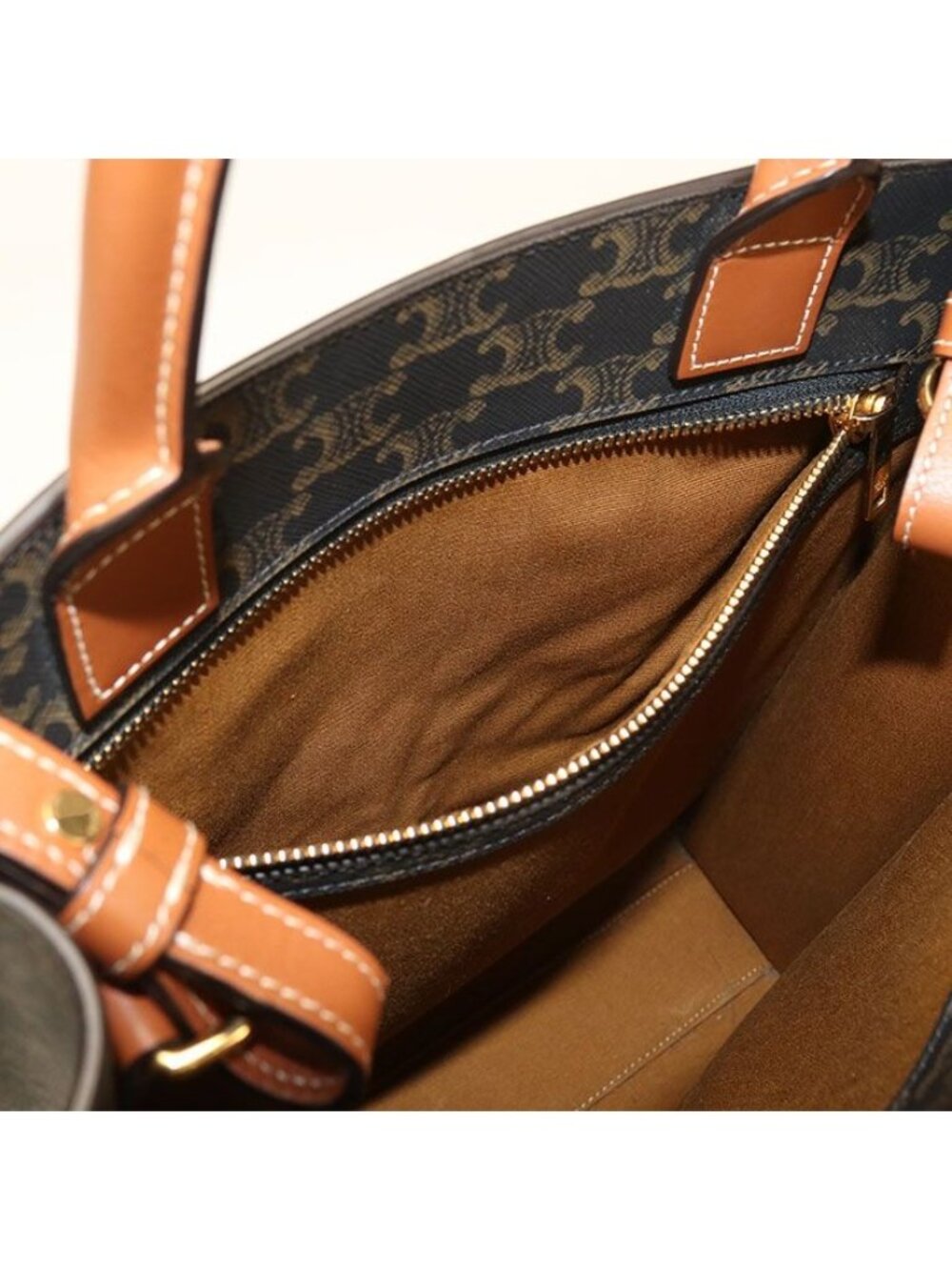 Celine Vertical Cabas Small Triomphe Canvas Tote - Picture 4 of 7